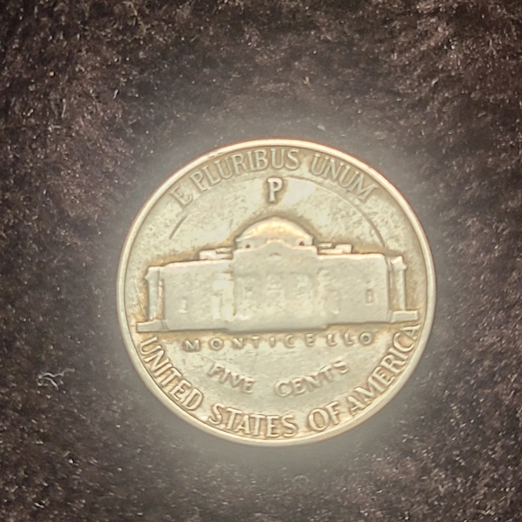 RARE 1943 P SILVER WAR NICKEL - Picture 4 of 5